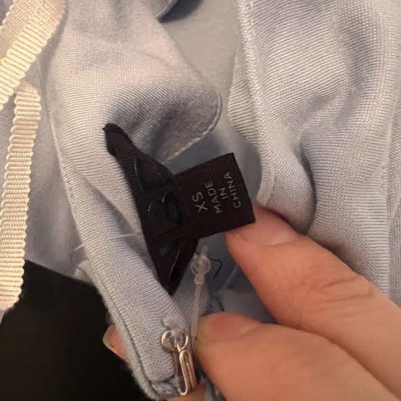 NEW NWT $228 NBD Jenny From The Block halter neck maxi gown dress powder blue xs - Picture 6 of 7